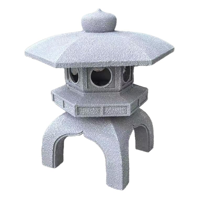 Amazon.co.jp: バラエティ本舗 灯篭 石灯篭 雪見灯篭 光る ソーラー 中